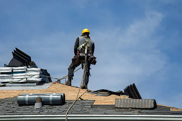 Professional Roof Installation technician working in Long Beach, CA